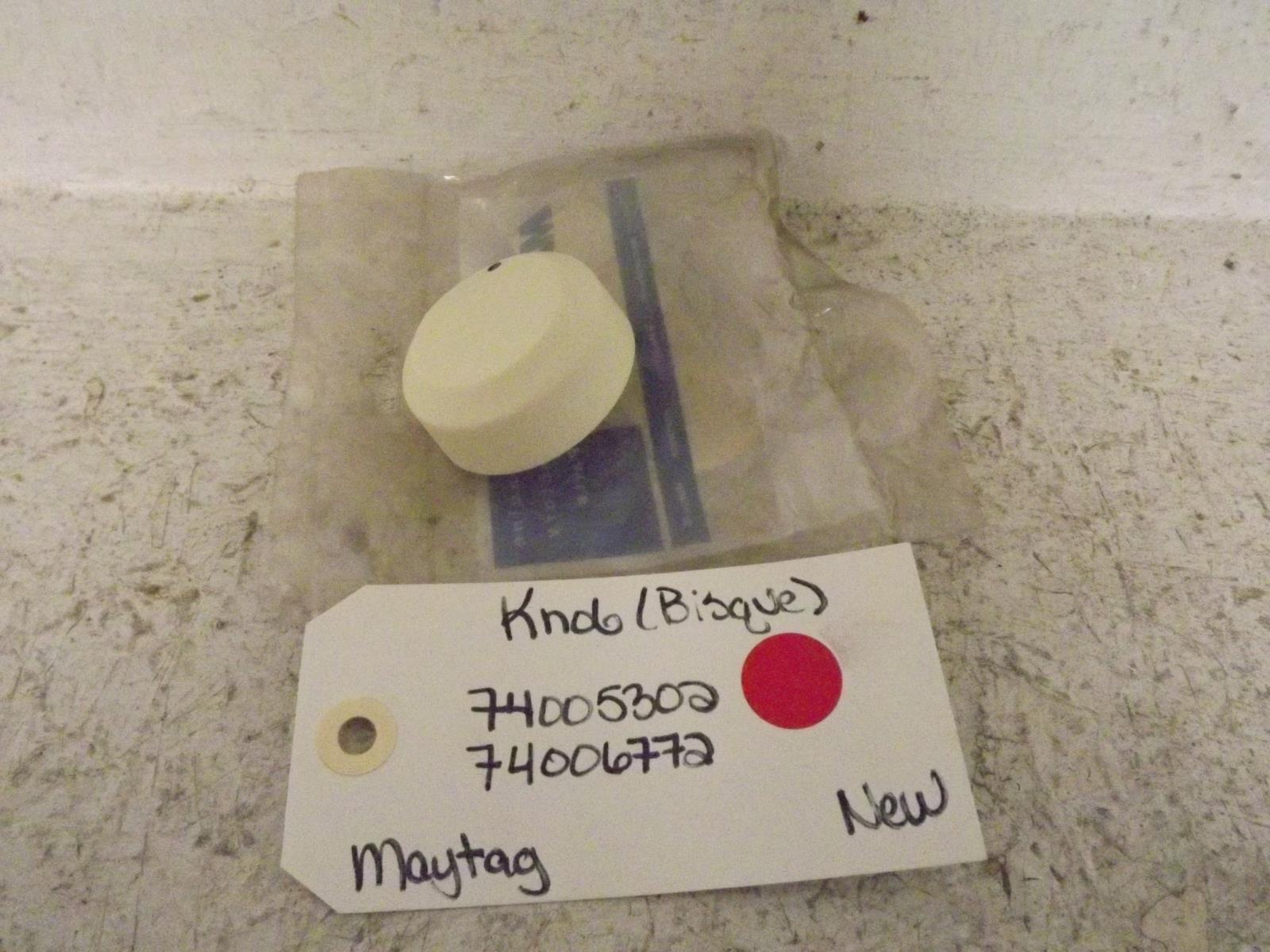 Maytag Range 74005302 74006772 Knob (Bisque) New Maytag Range 74005302 74006772 Knob (Bisque) New